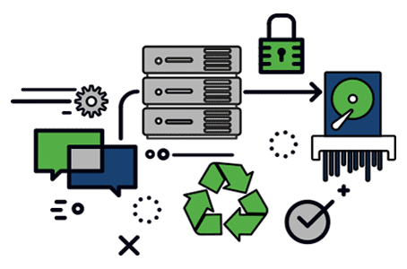 data-destruction icon graphics